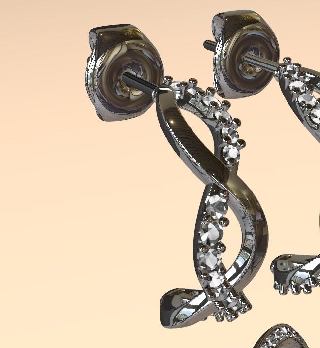 set pendants and ring vivara model 3D print model_3