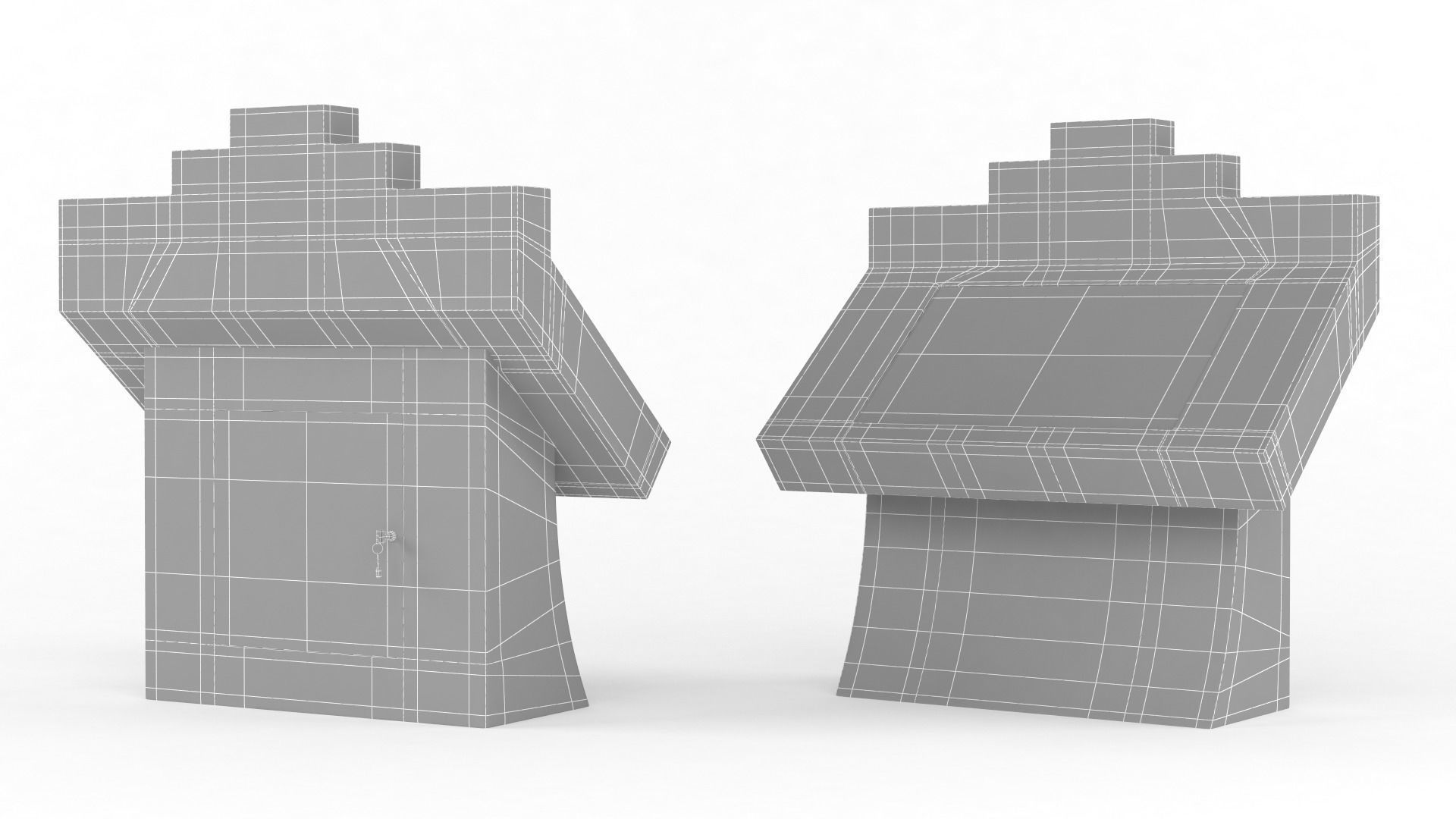 Information Kiosk 3D model_6