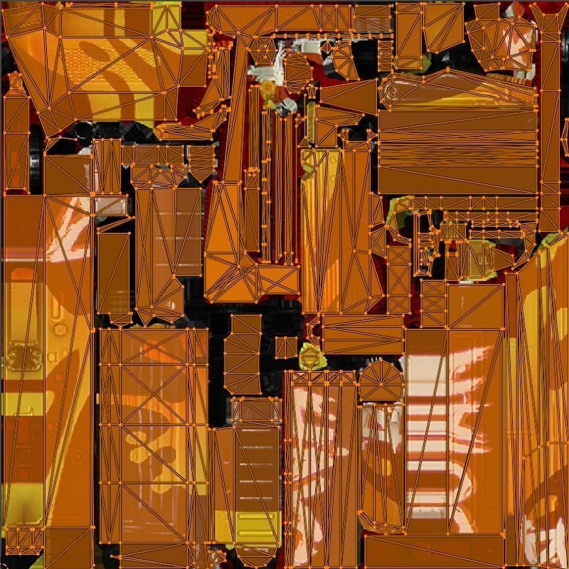 Weapon Rifle Groza 10x 3D model_4