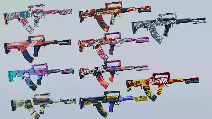 Weapon Rifle Groza 10x