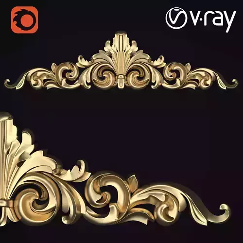 ornament ornate gold scroll