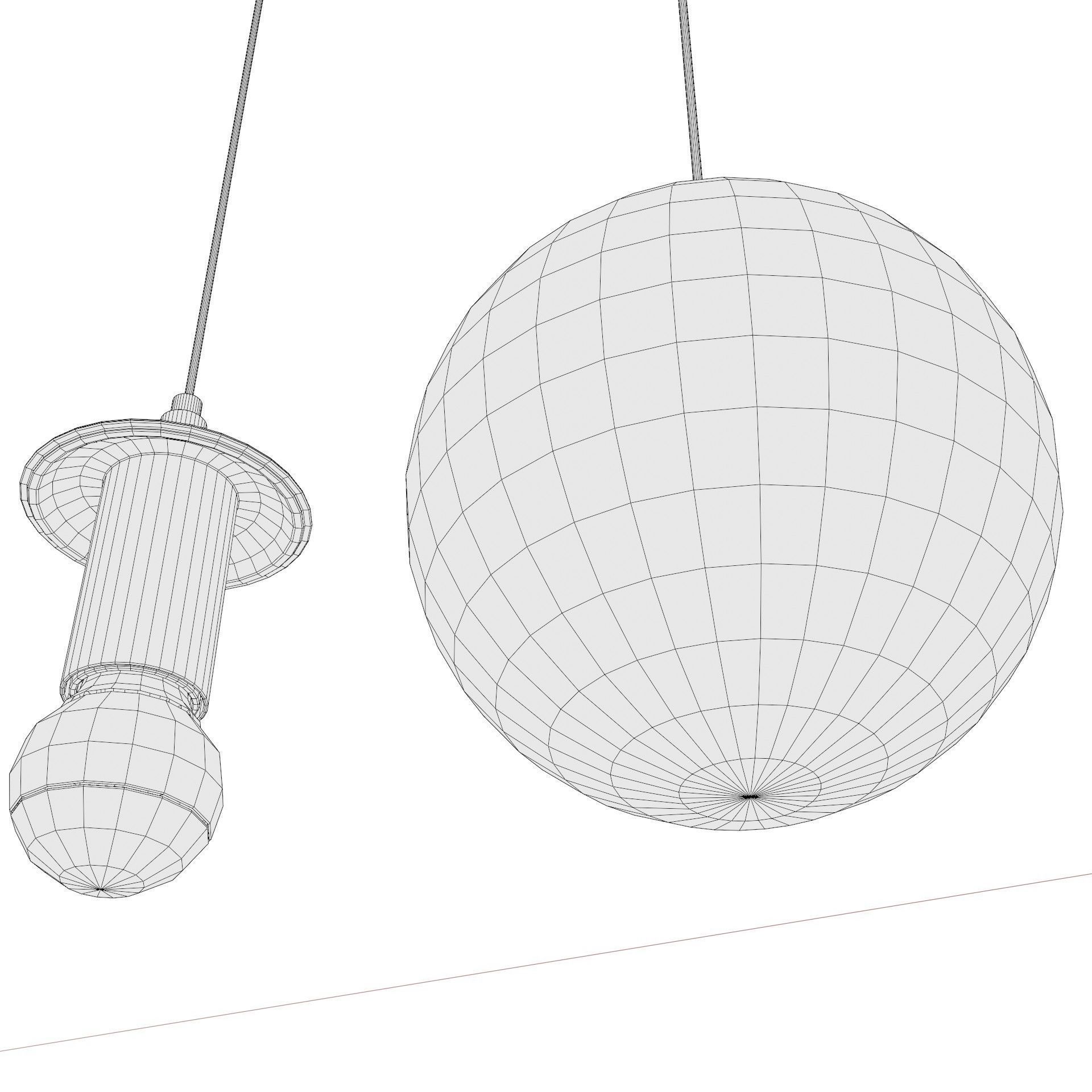 Ceiling lights package over 30 lights  3D model_19