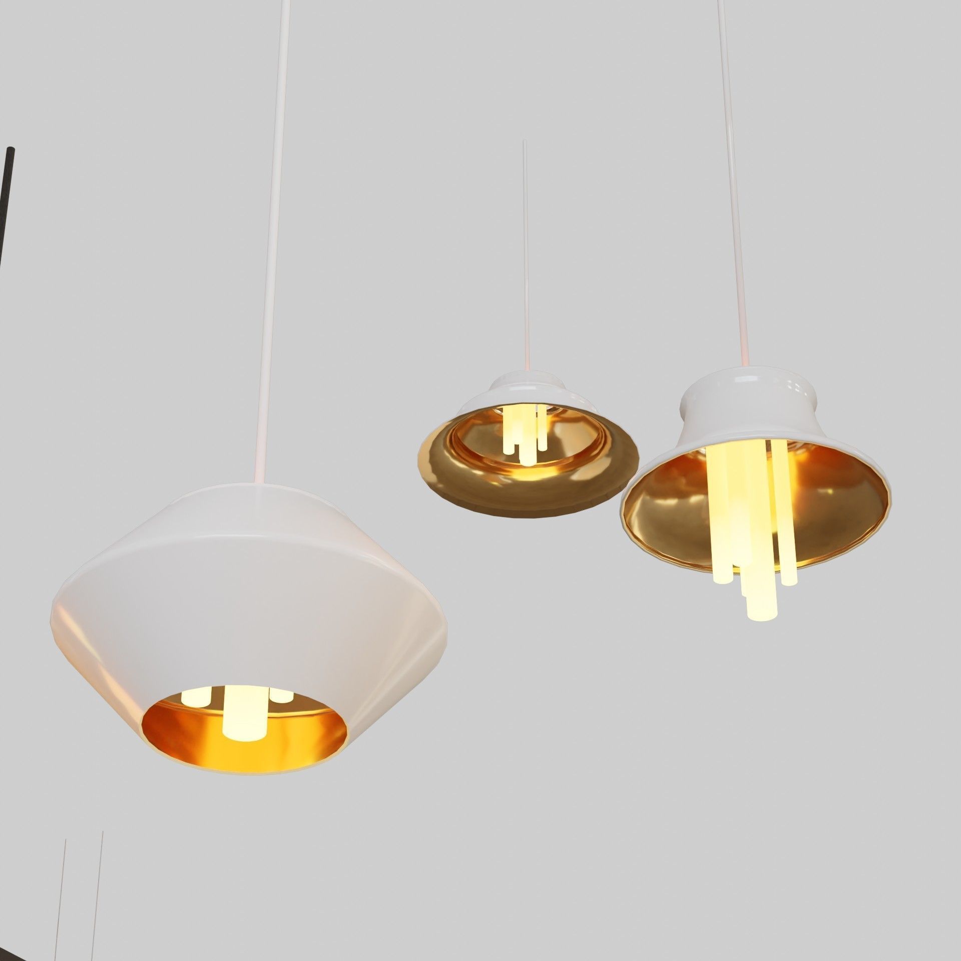 Ceiling lights package over 30 lights  3D model_7