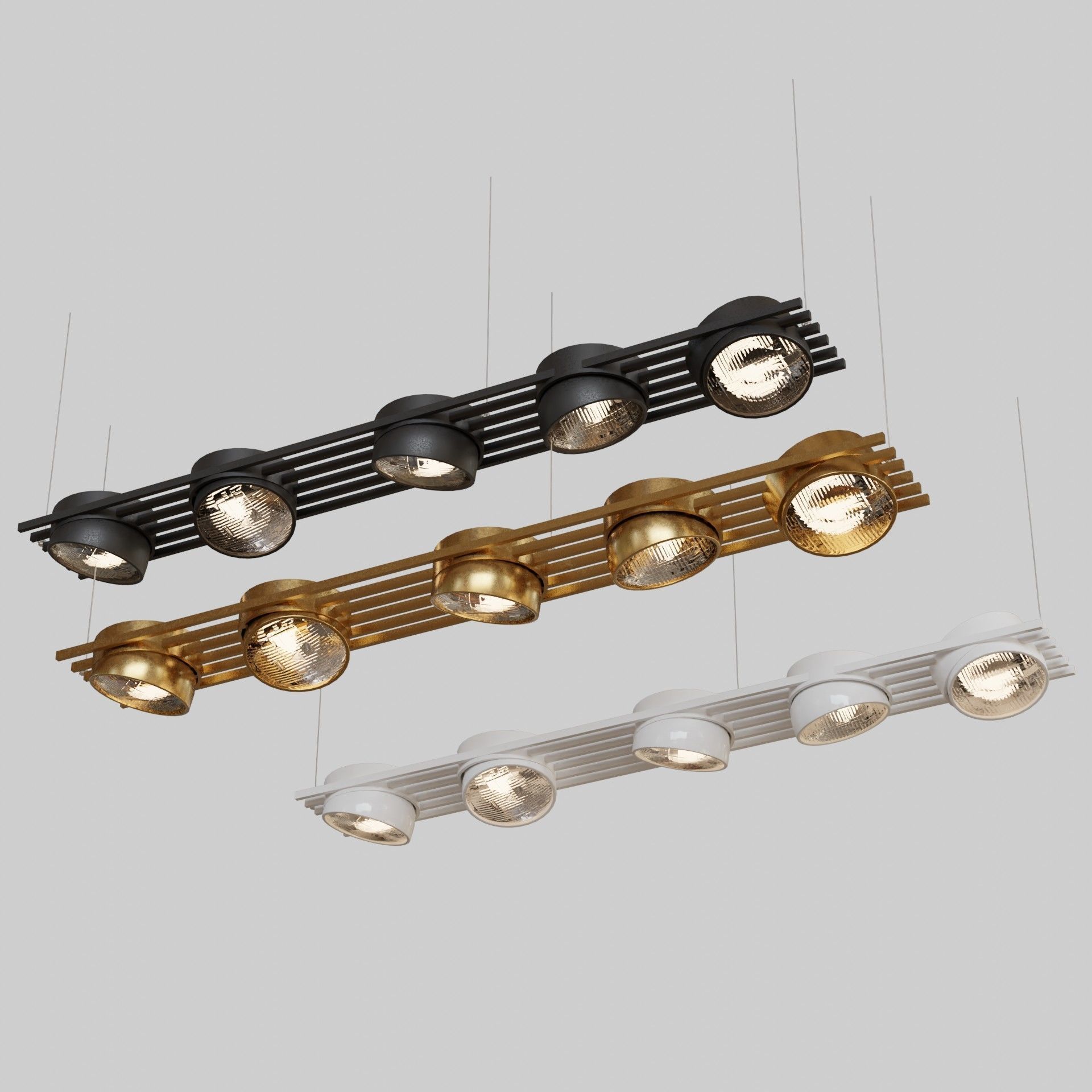 Ceiling lights package over 30 lights  3D model_2