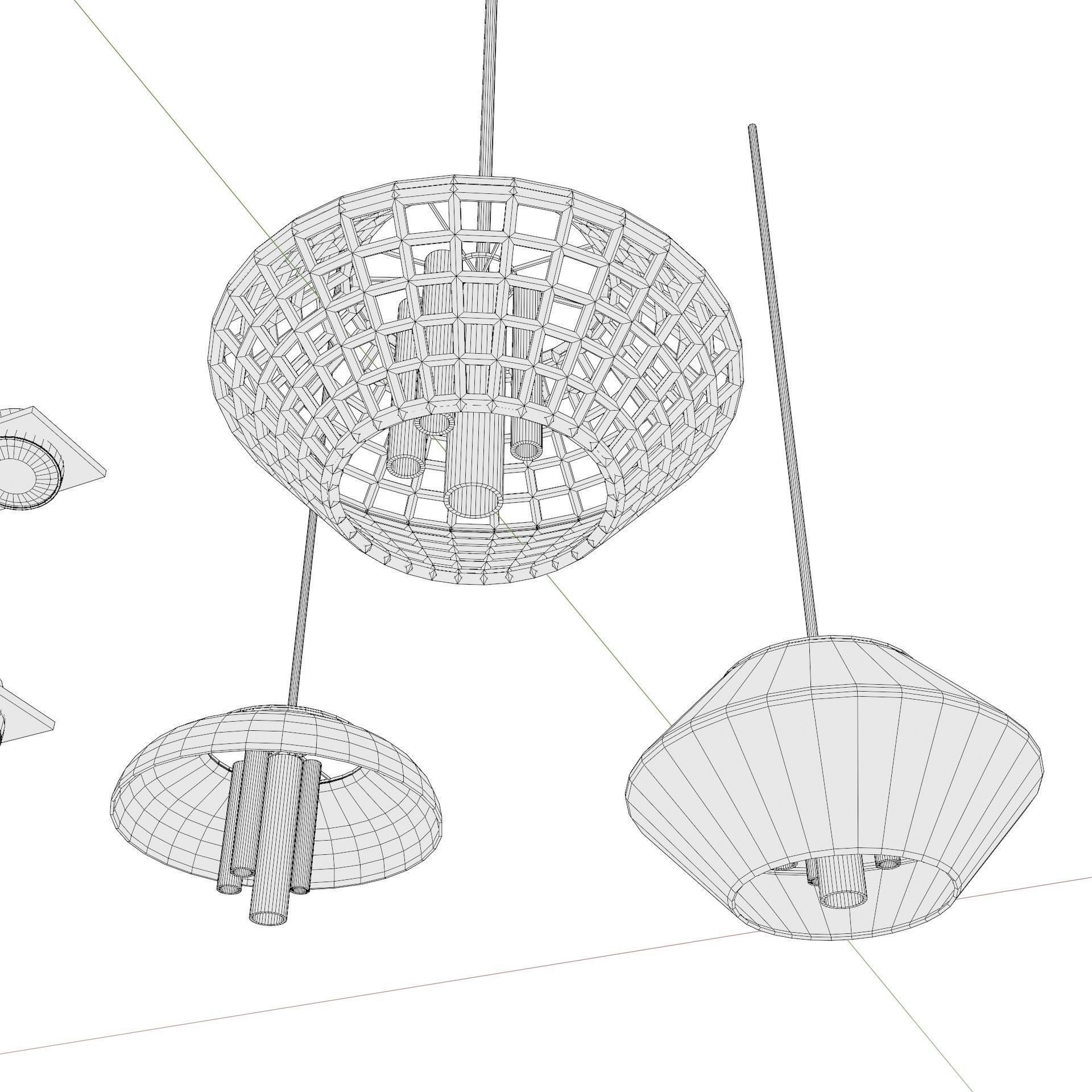 Ceiling lights package over 30 lights  3D model_15