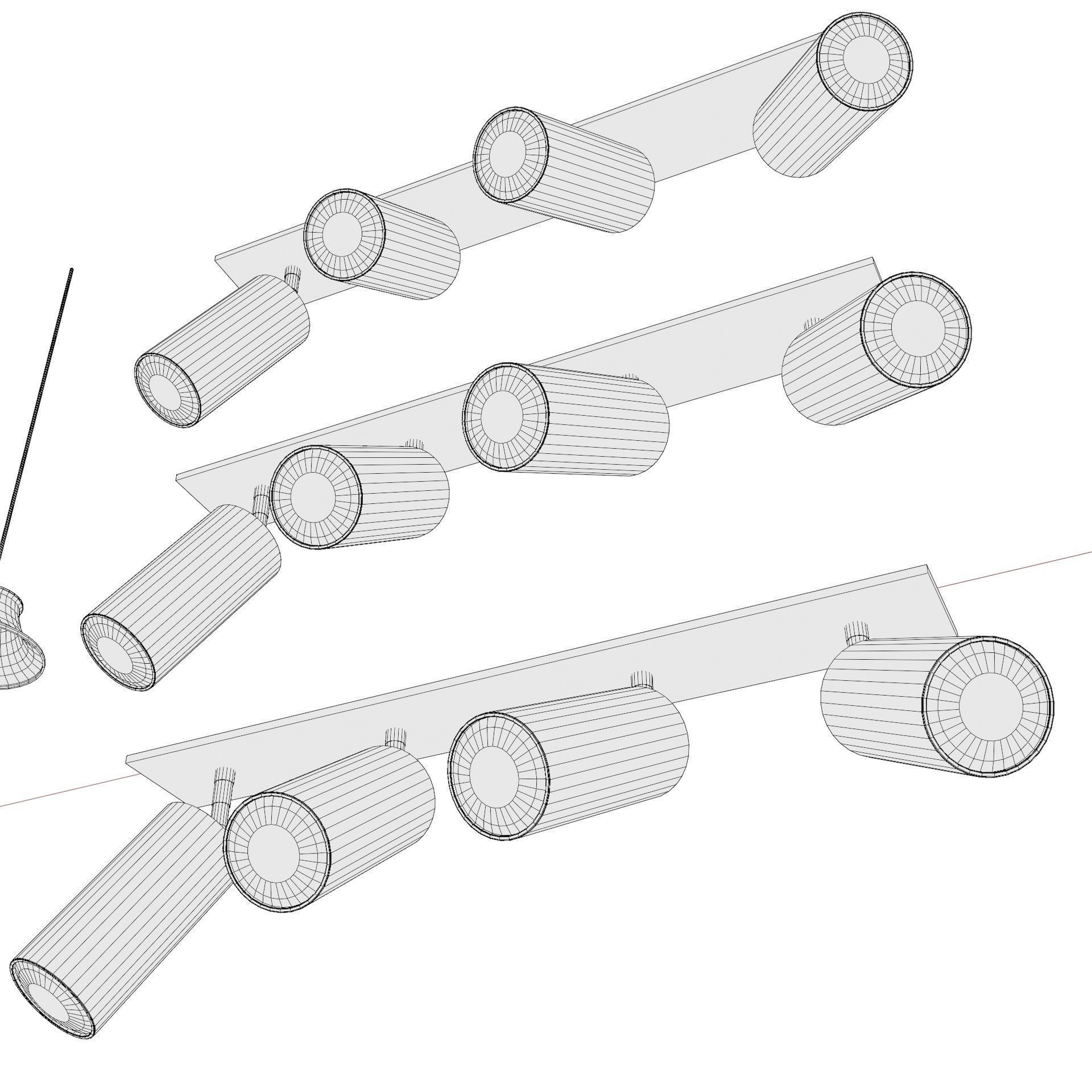 Ceiling lights package over 30 lights  3D model_18