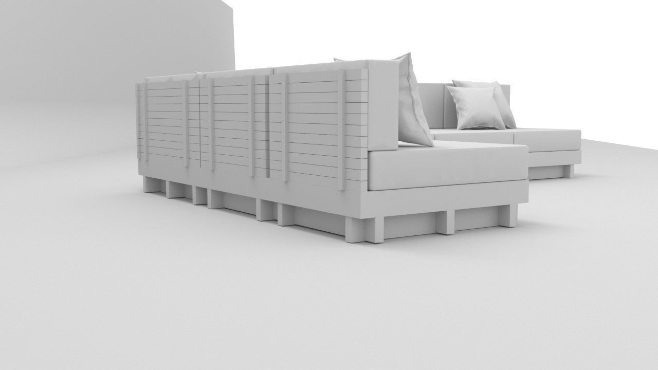 Street sofa Free 3D model_2