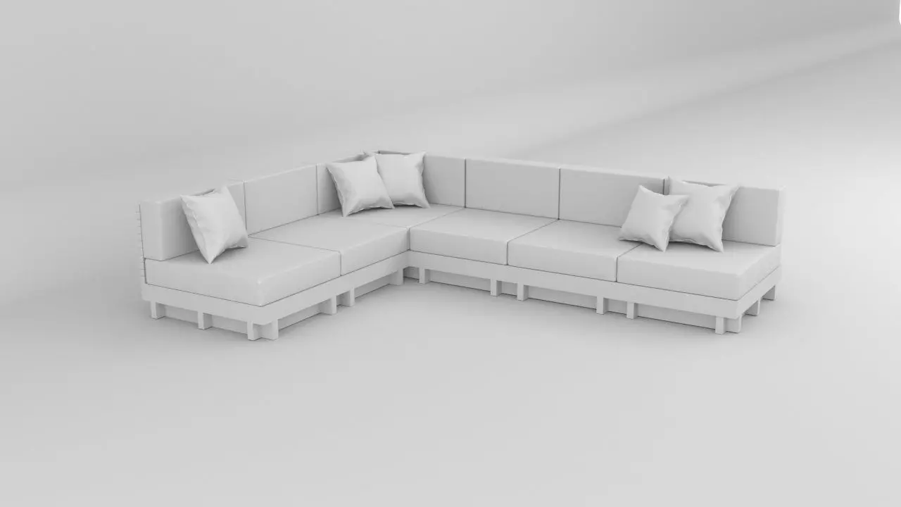 Street sofa Free 3D model_0