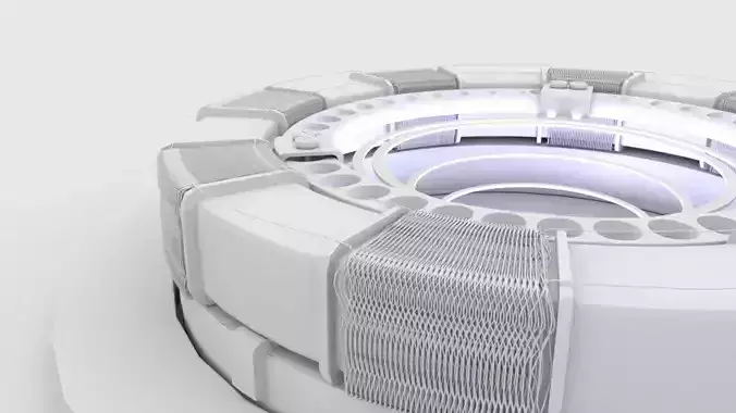 Arc reactor Low-poly 3D model