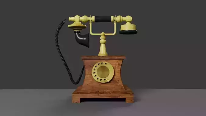 vintage old telephone