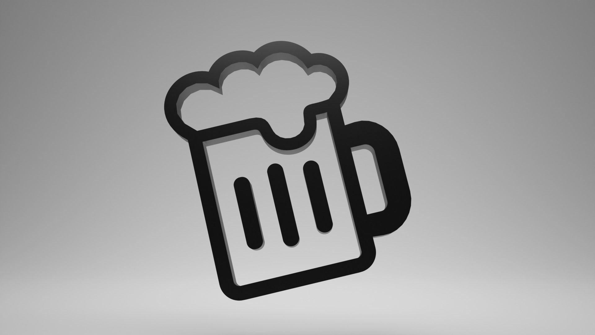 Icon Beer 3D model_3