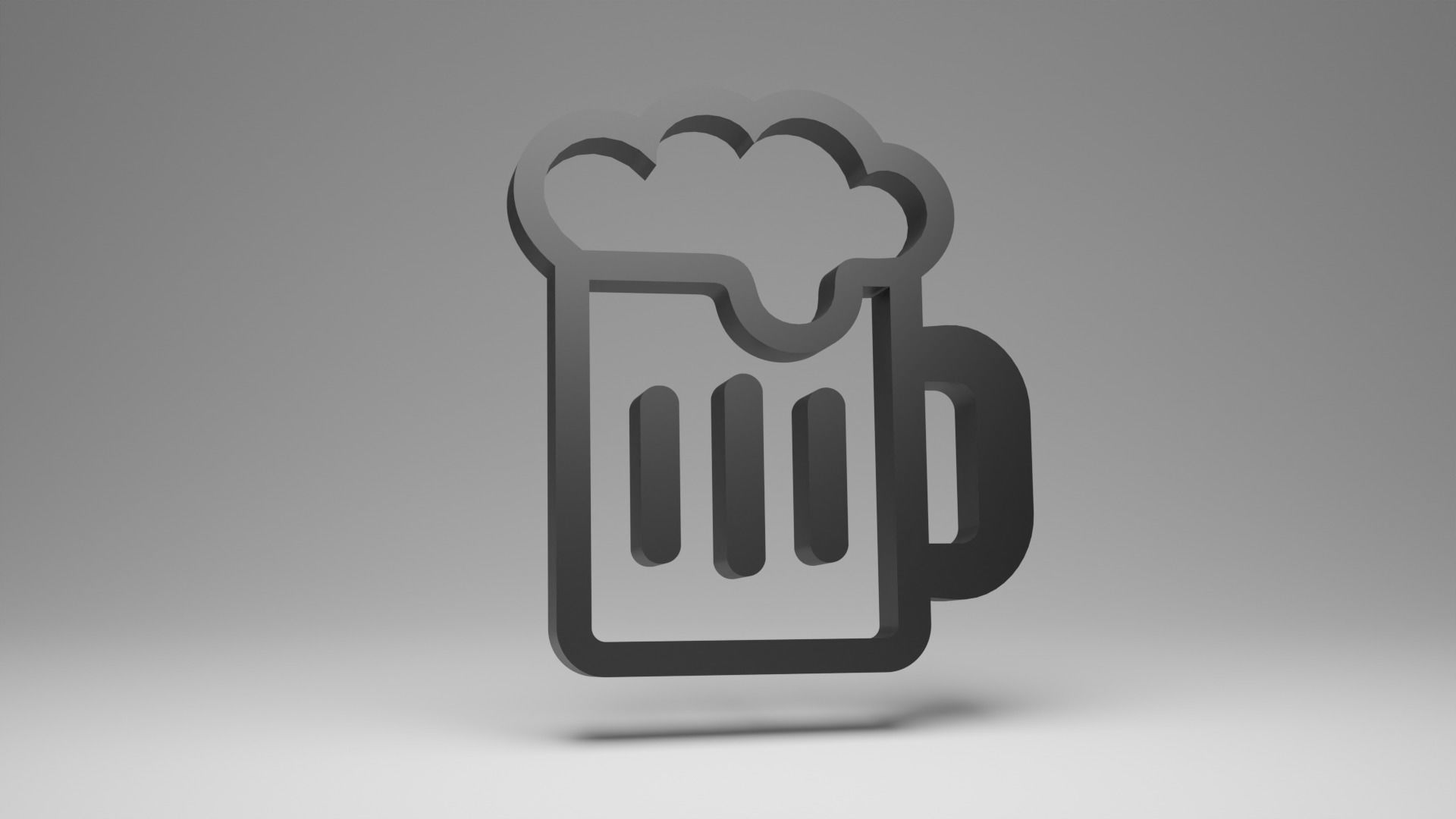 Icon Beer 3D model_1
