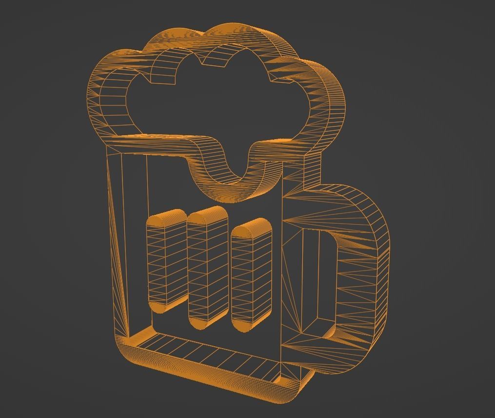Icon Beer 3D model_5
