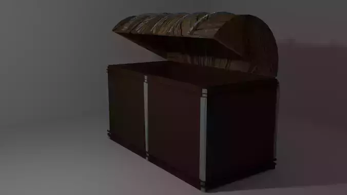Treasure Chest Low-poly 3D model Low-poly 3D model