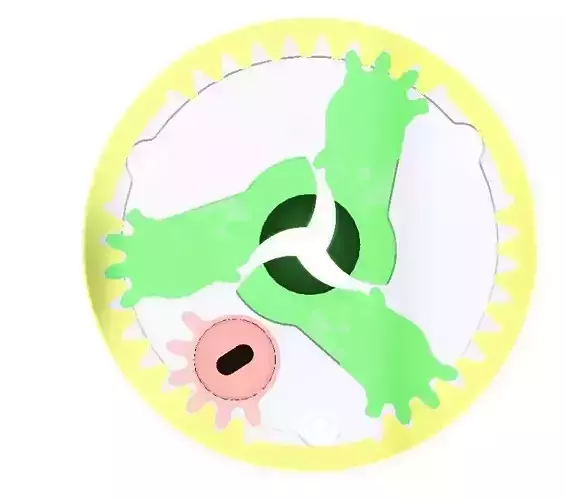 Iris mechanism for 3d printing-3DP3BLROD10A Free 3D print model