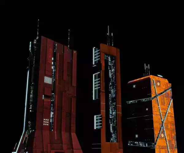 Futuristic City Sci-Fi Fantasy Scenery