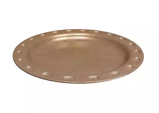 Antique Copper Plate Low-poly 3D model