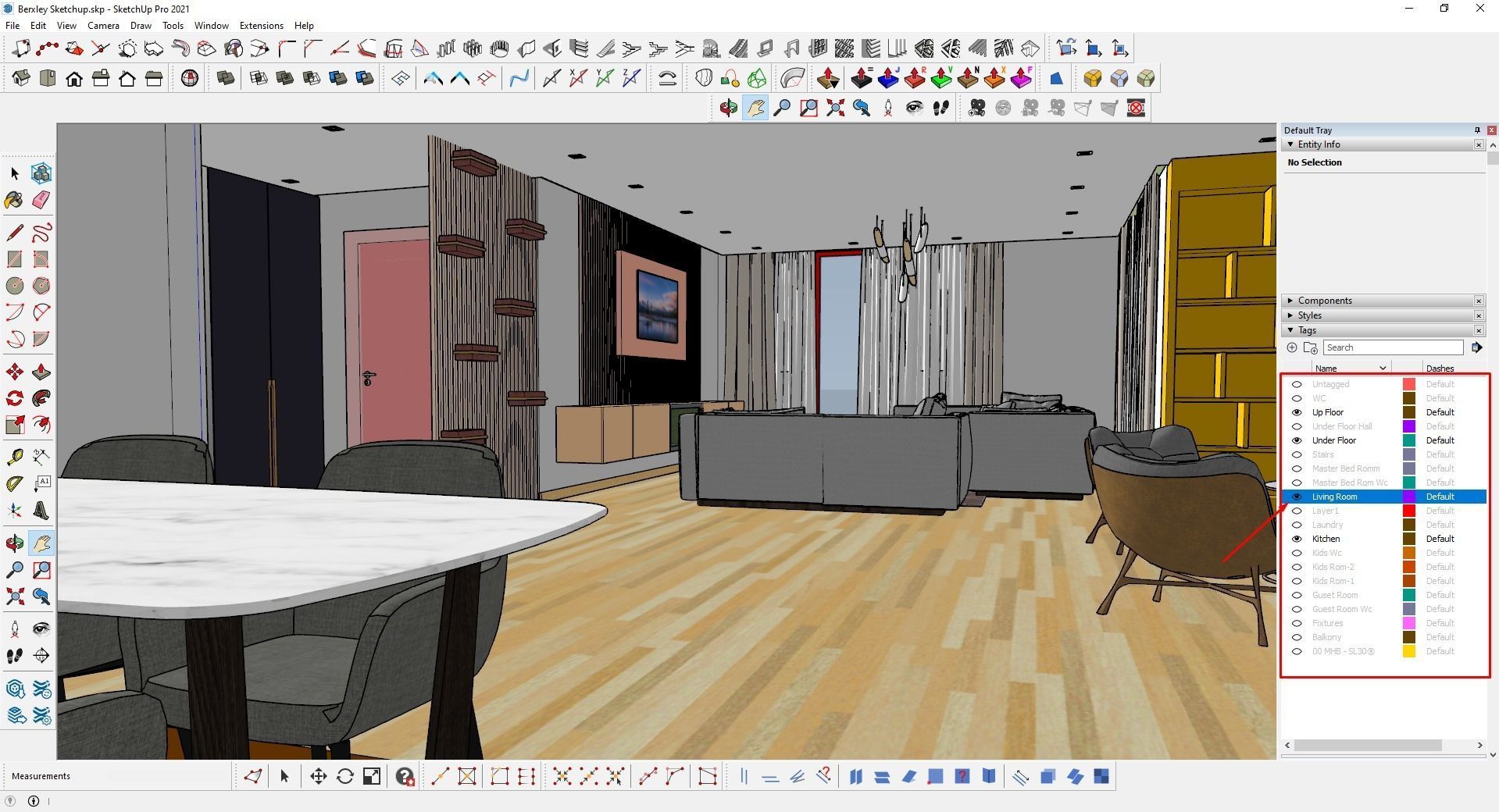 Berxley House 3D model_2