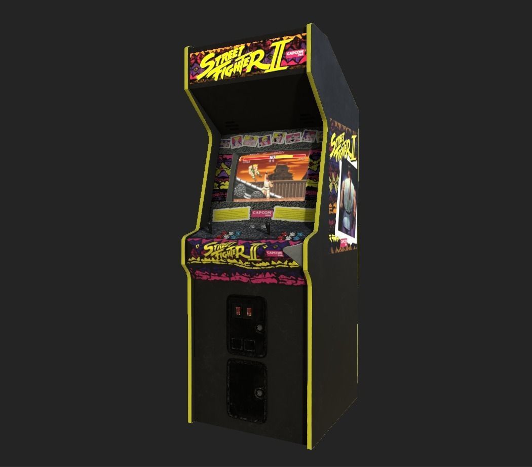Street Fighter 2 Low-poly 3D model_1