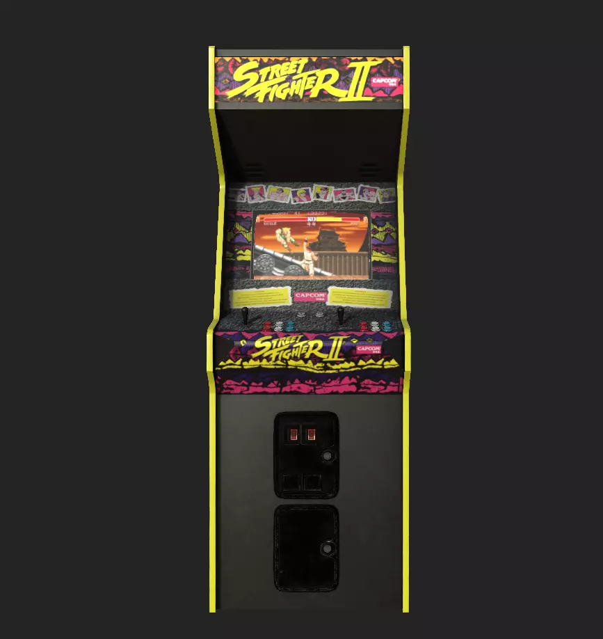 Street Fighter 2 Low-poly 3D model_0
