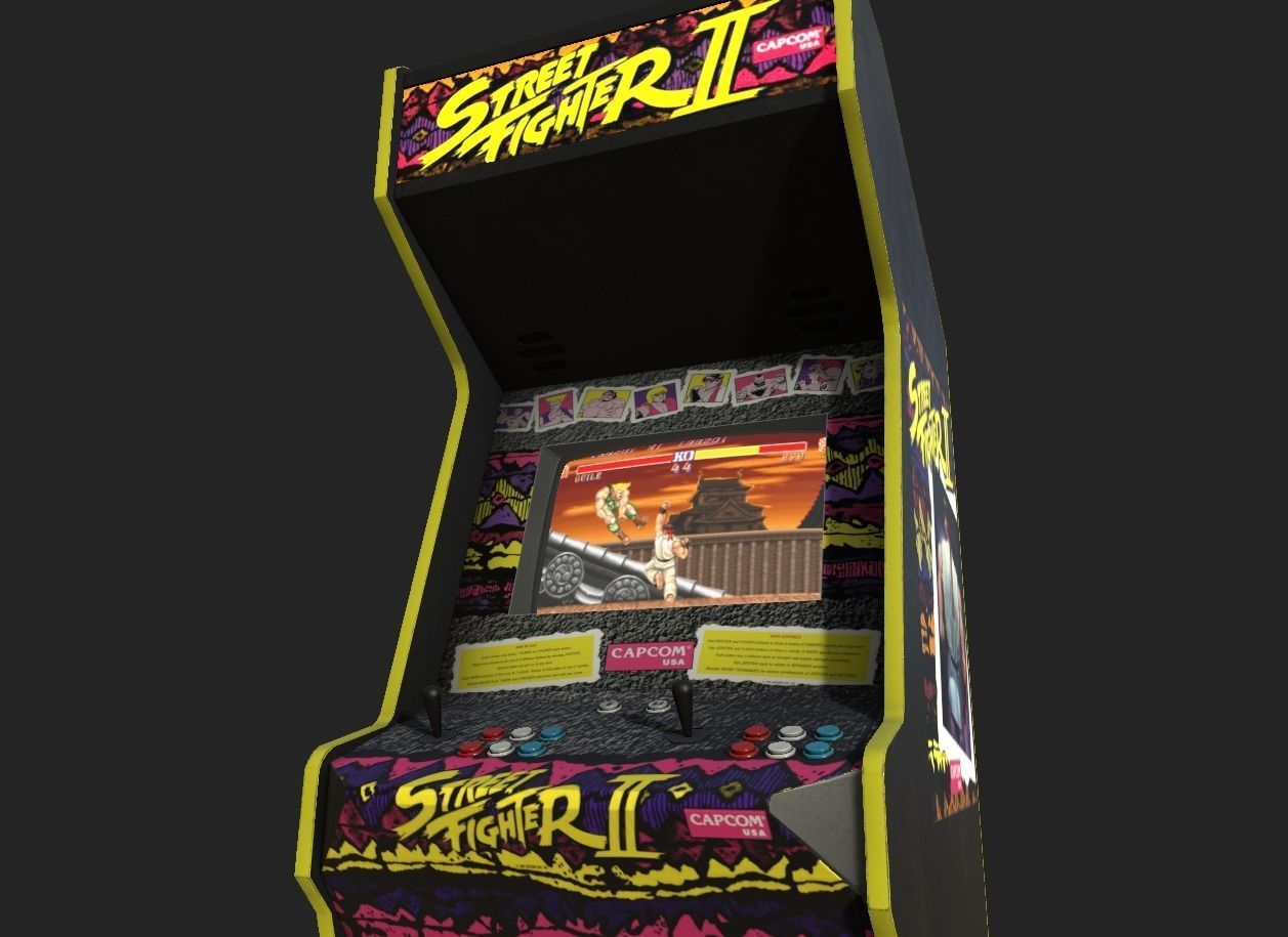 Street Fighter 2 Low-poly 3D model_2