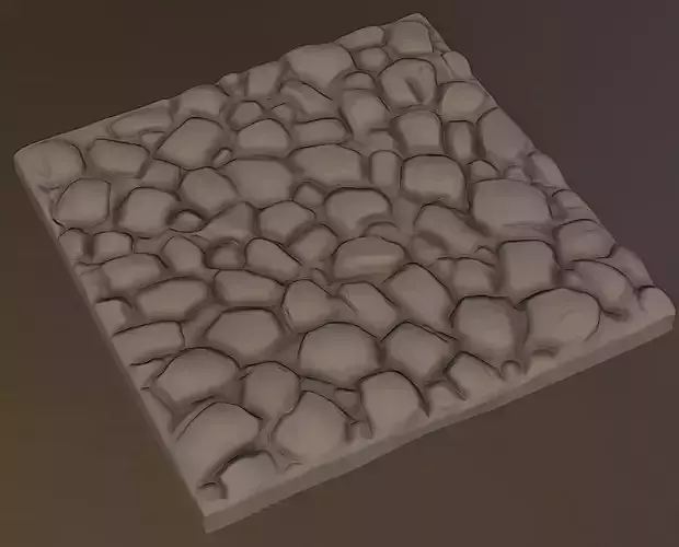 Cobblestone bases 3D print model