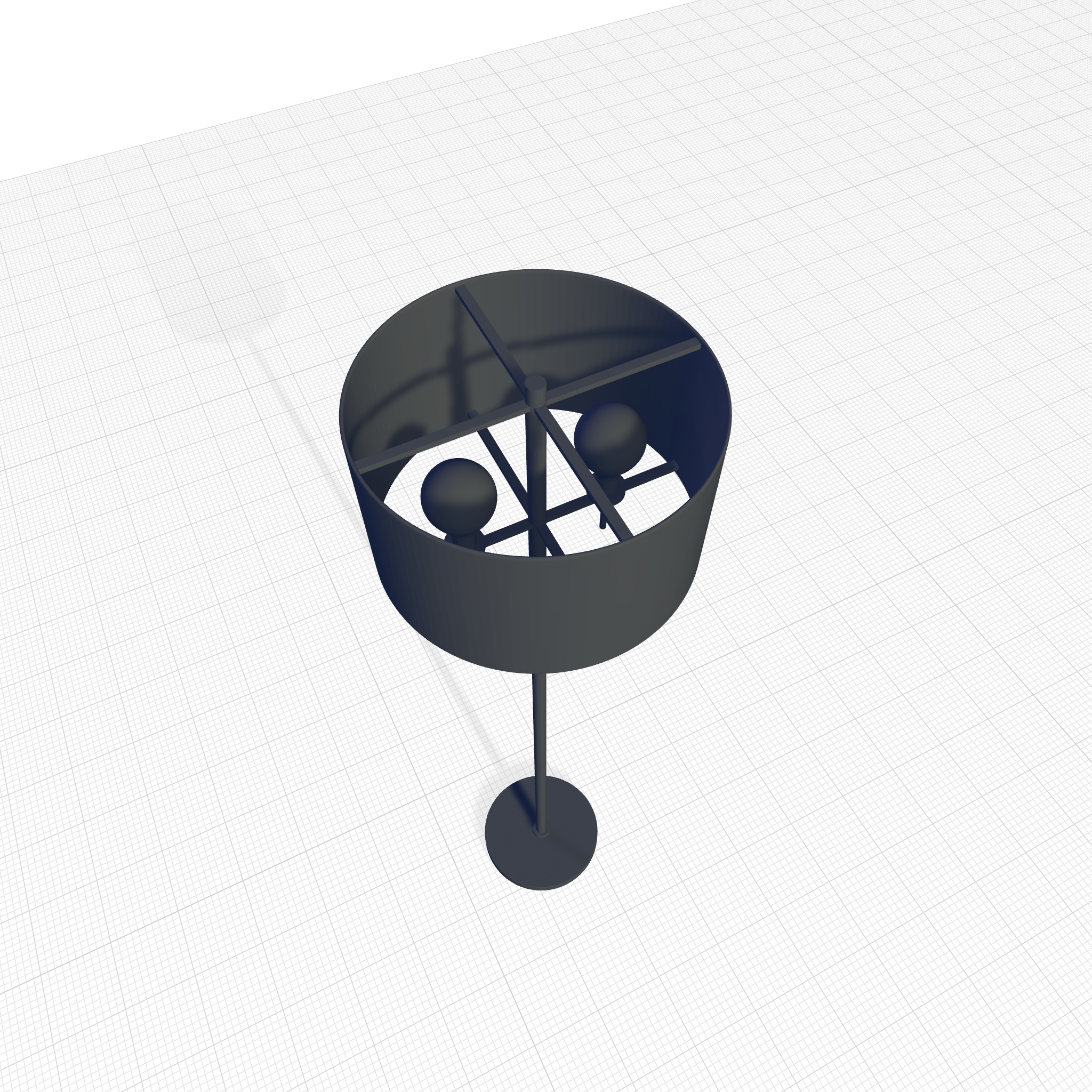 Horka Traditional Floor Lamp 3D model_4