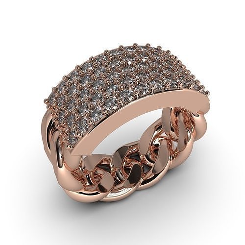  Jewelry Chain Ring  3D print model