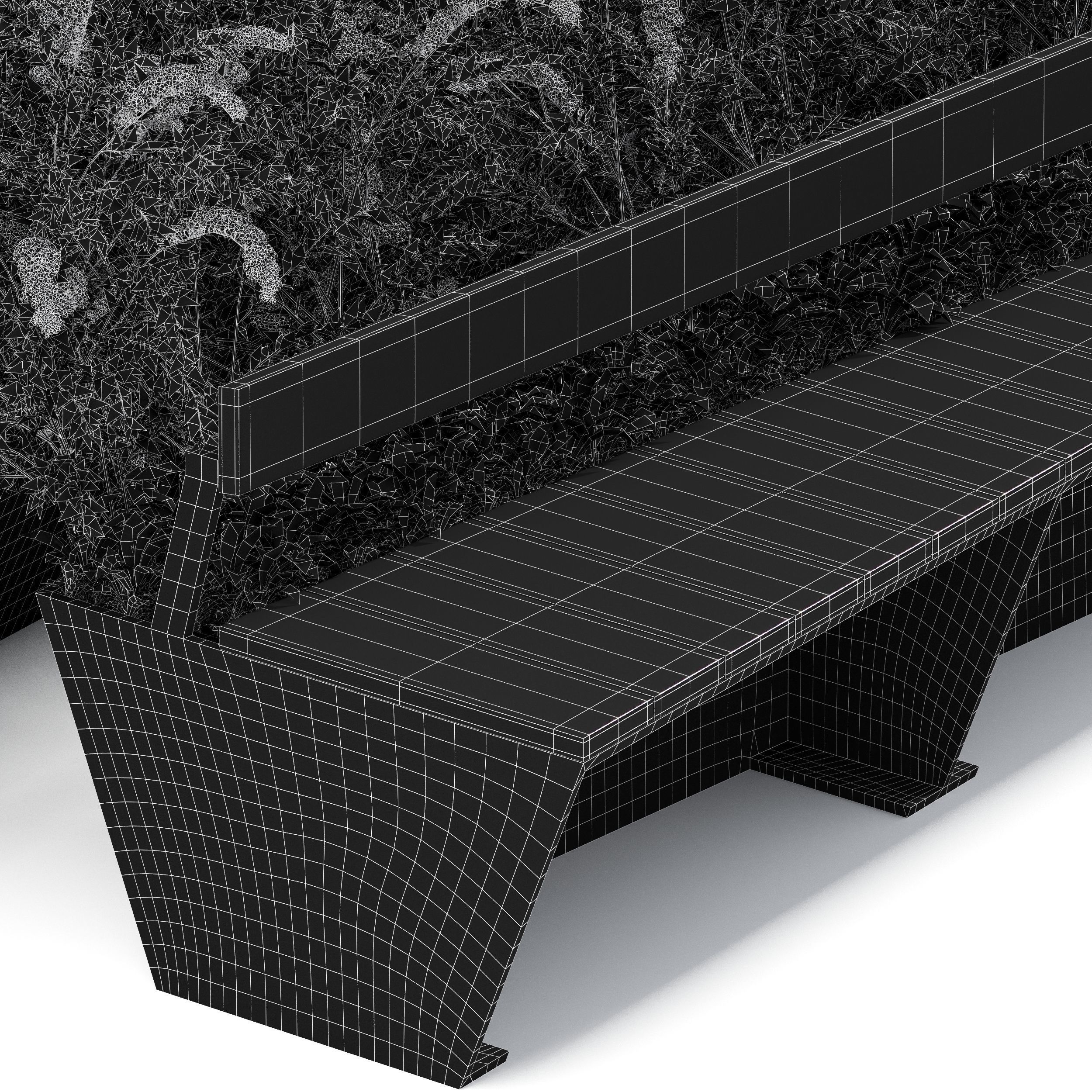Street Furniture Zano Penrose Bench01 Free 3D model_5