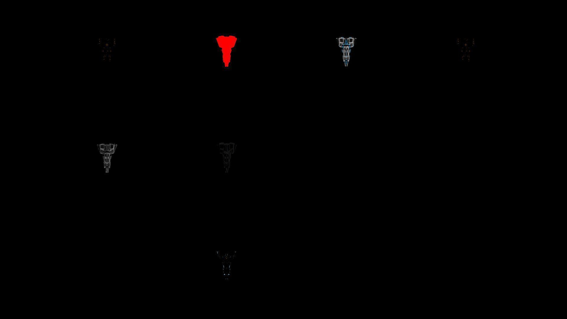 Lowpoly Sci-Fi Spaceship Sci fi Space Craft 32 Low-poly 3D model_5