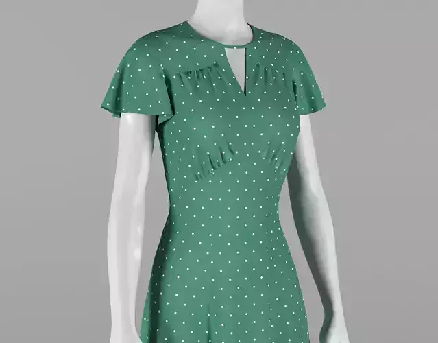 Vintage Green Dress