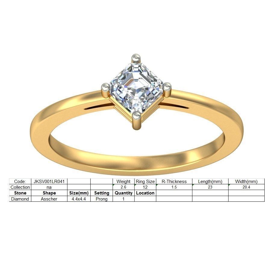 Ring - 001LR041-Y 3D print model_2