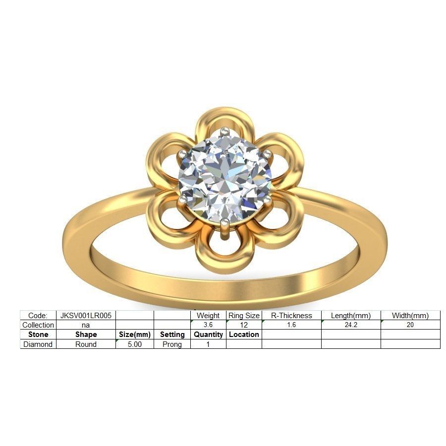 Ring - 001LR005-Y 3D print model_2