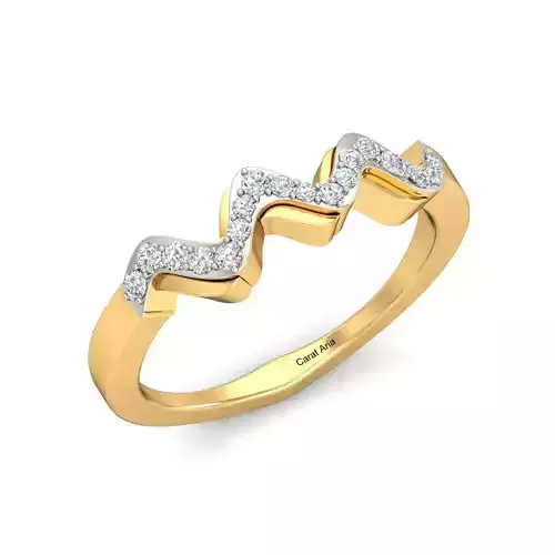 Ring - 7 diamond gold