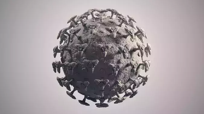 Omicron SARS-CoV-2 STL 3D print model