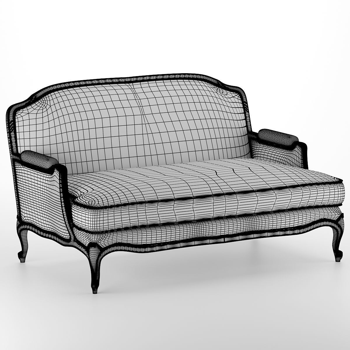 Sofa classic 3D model_3