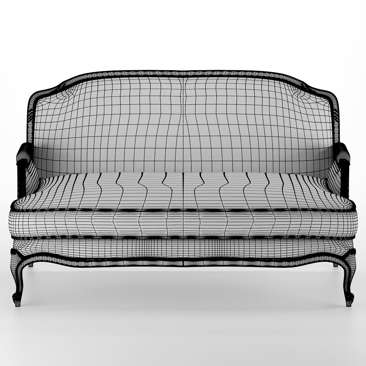 Sofa classic 3D model_4