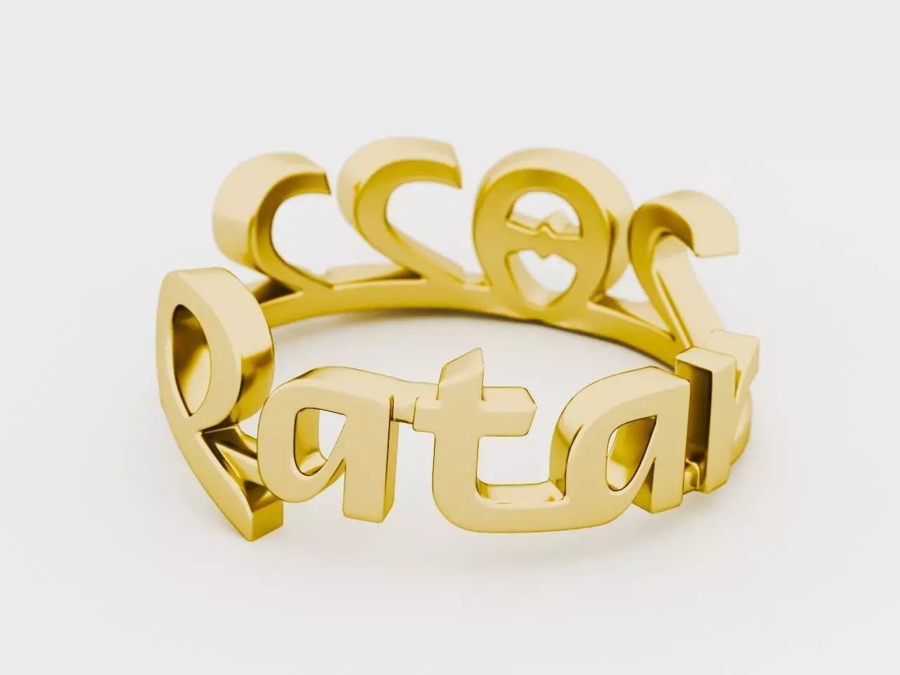 Qatar 2022 Ring 3D print model_0