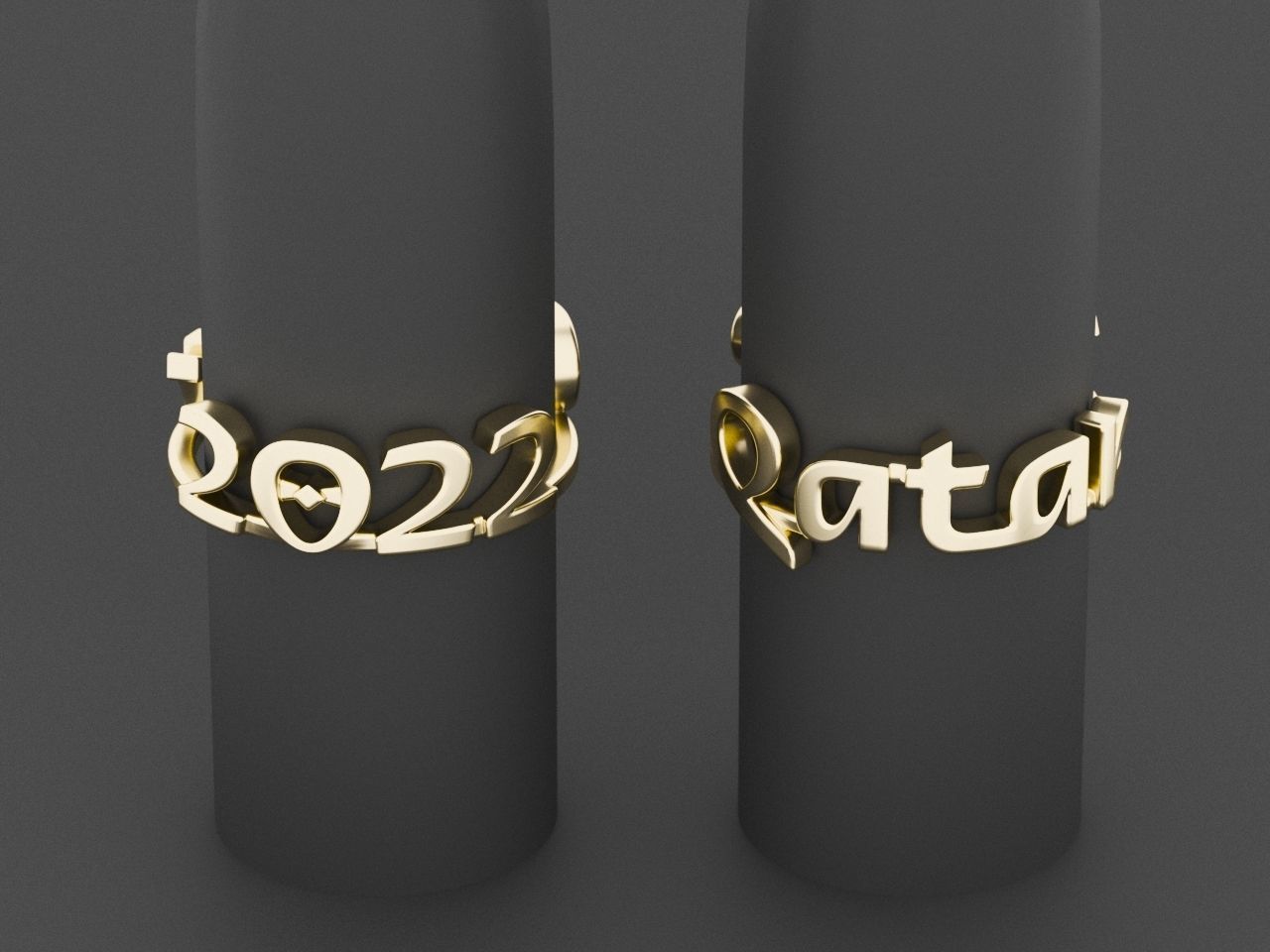 Qatar 2022 Ring 3D print model_2