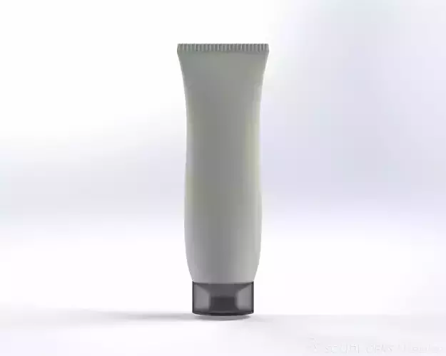 Cream tube with cap