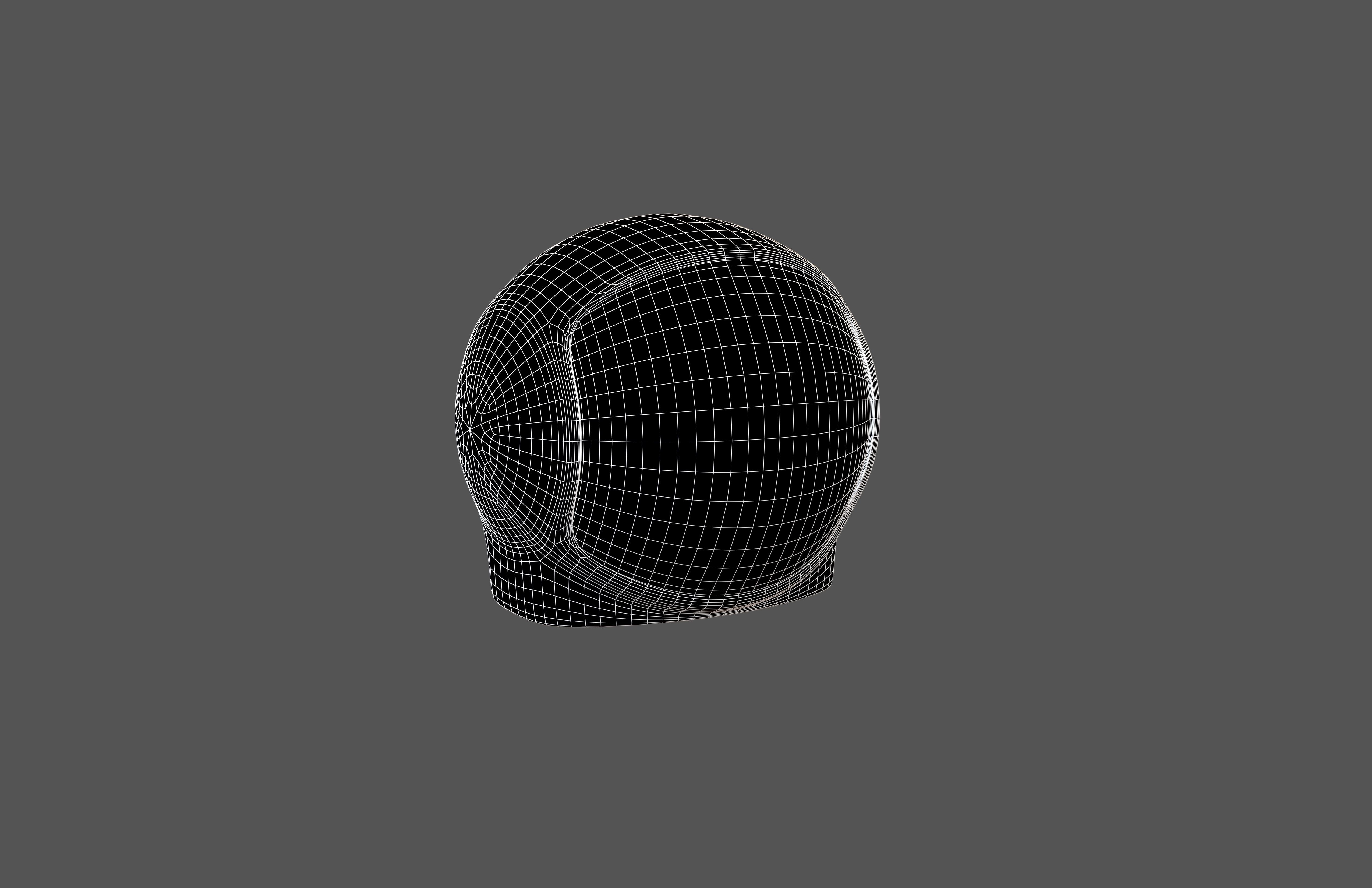 Spaceman Helmet v1 003 Low-poly 3D model_4
