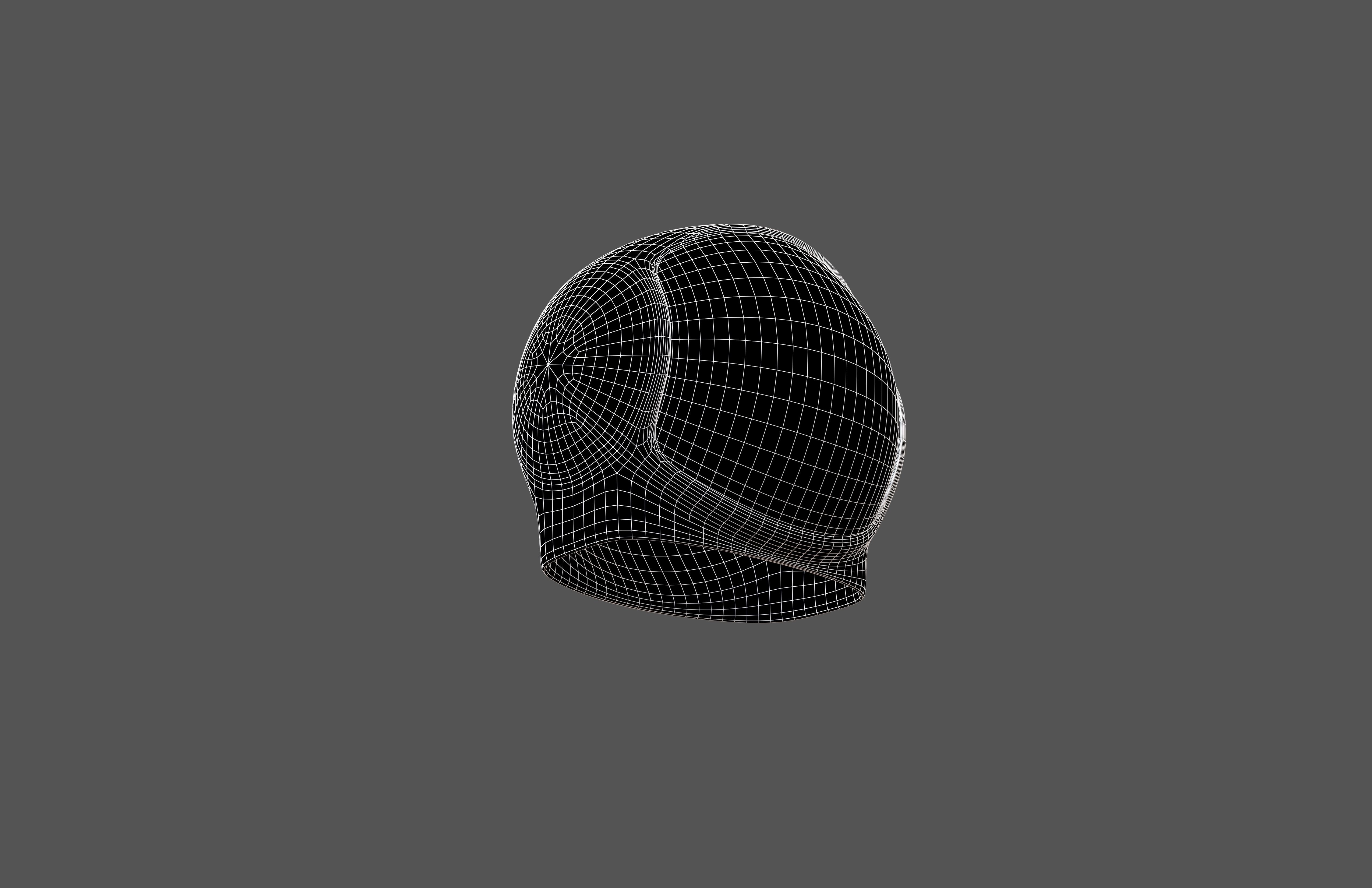Spaceman Helmet v1 003 Low-poly 3D model_5