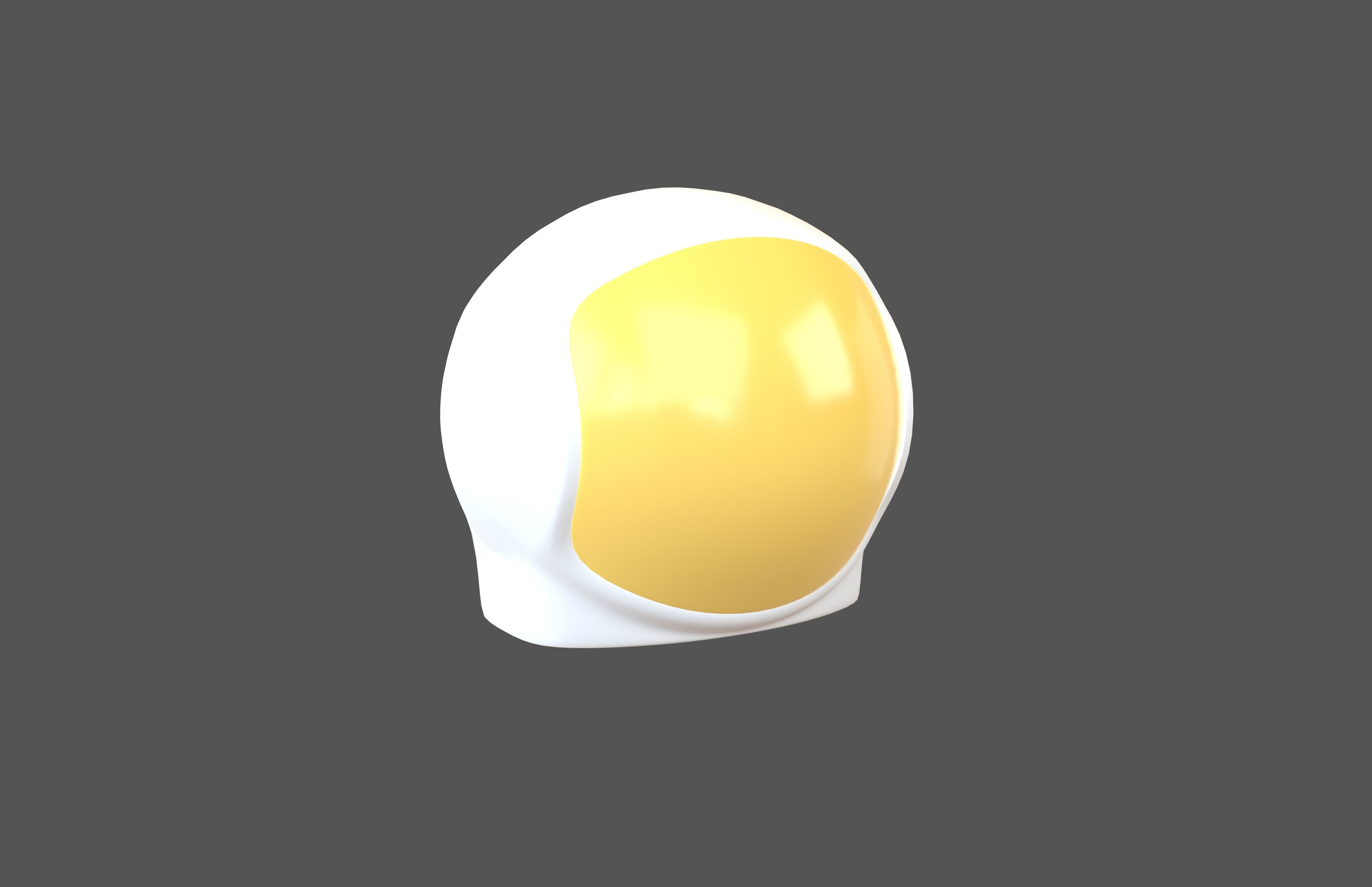 Spaceman Helmet v1 003 Low-poly 3D model_1