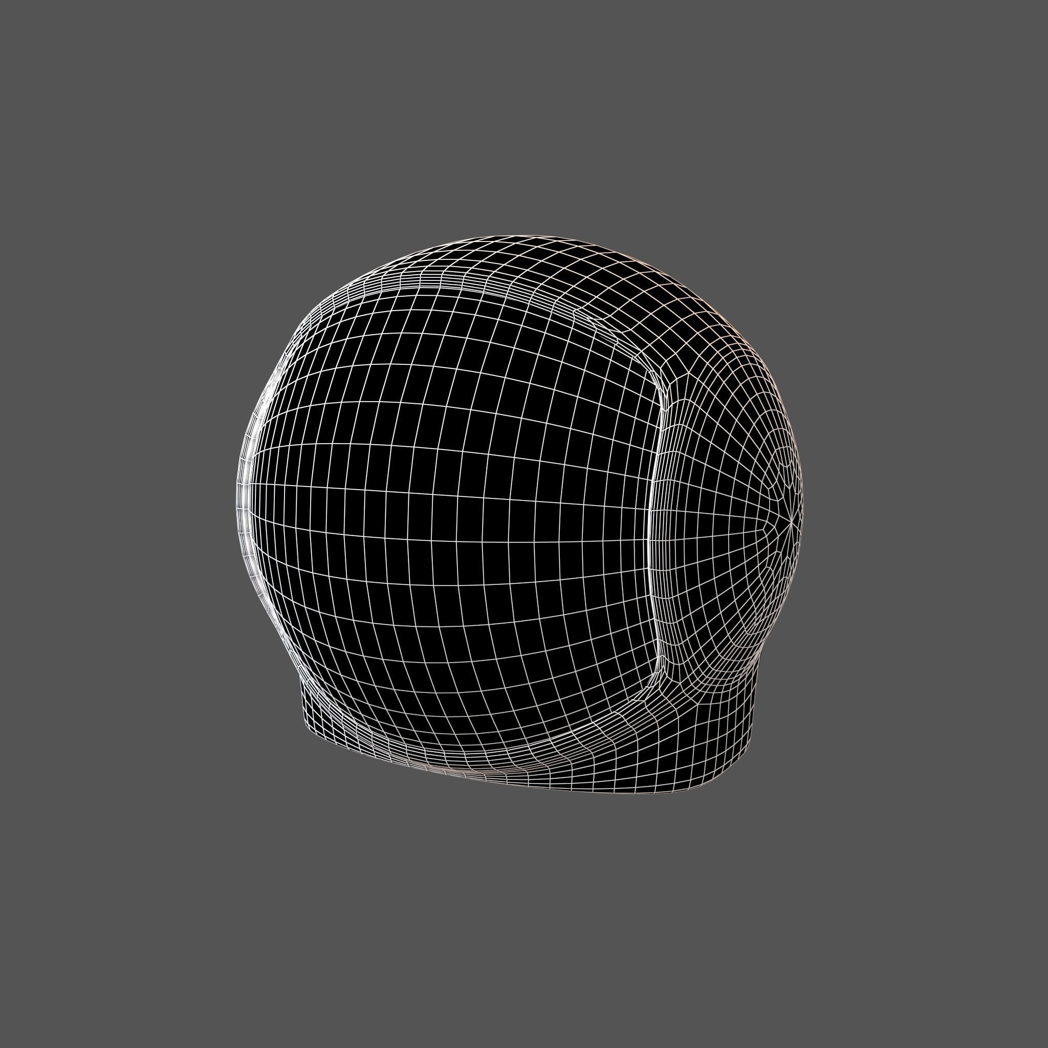 Spaceman Helmet v1 003 Low-poly 3D model_6