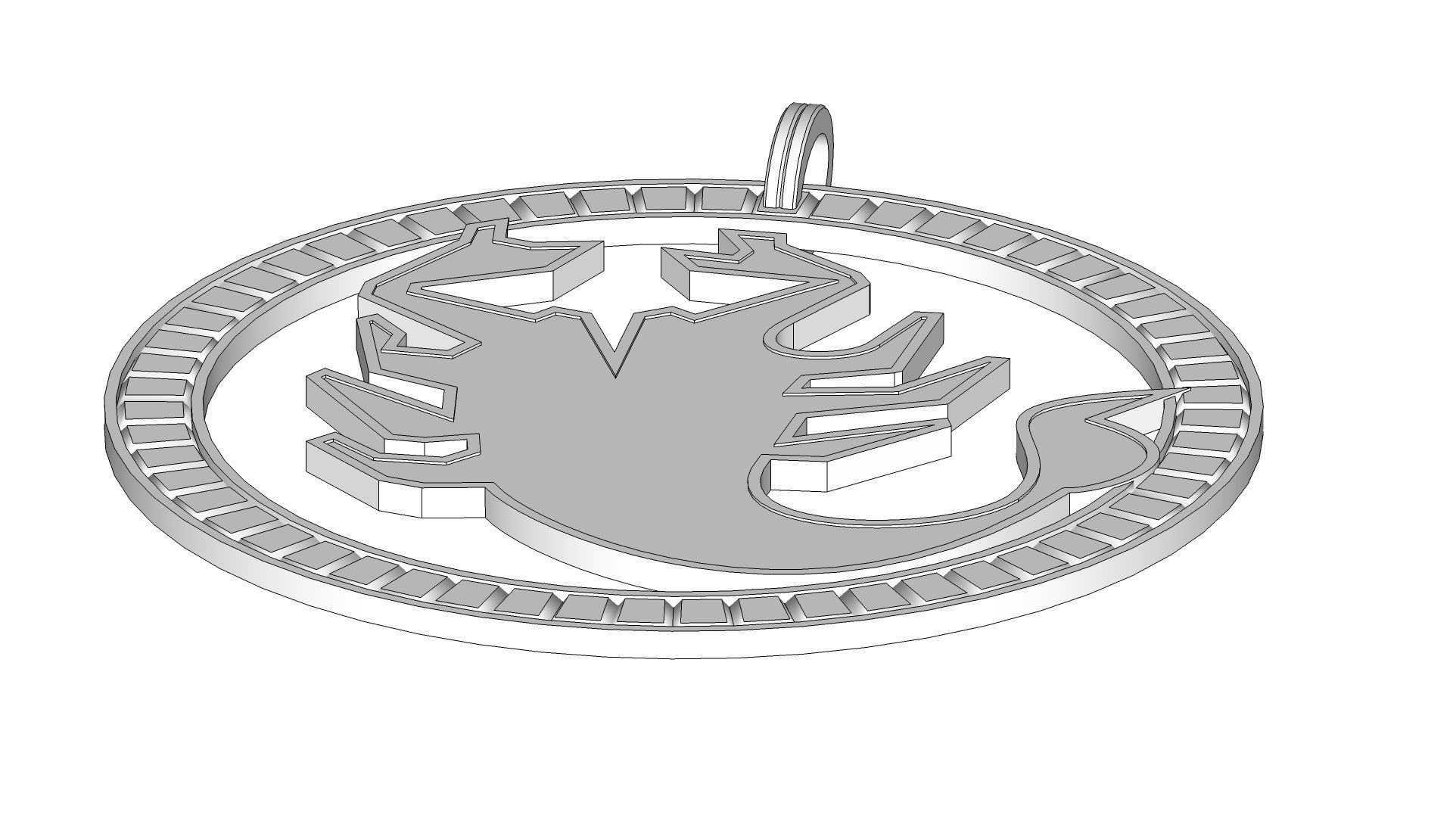 Scorpion Pendant 3D print model_6