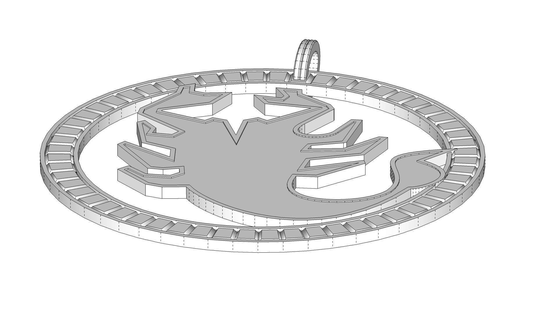 Scorpion Pendant 3D print model_7