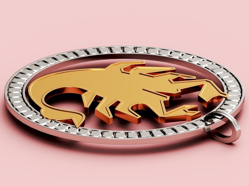 Scorpion Pendant 3D print model_4