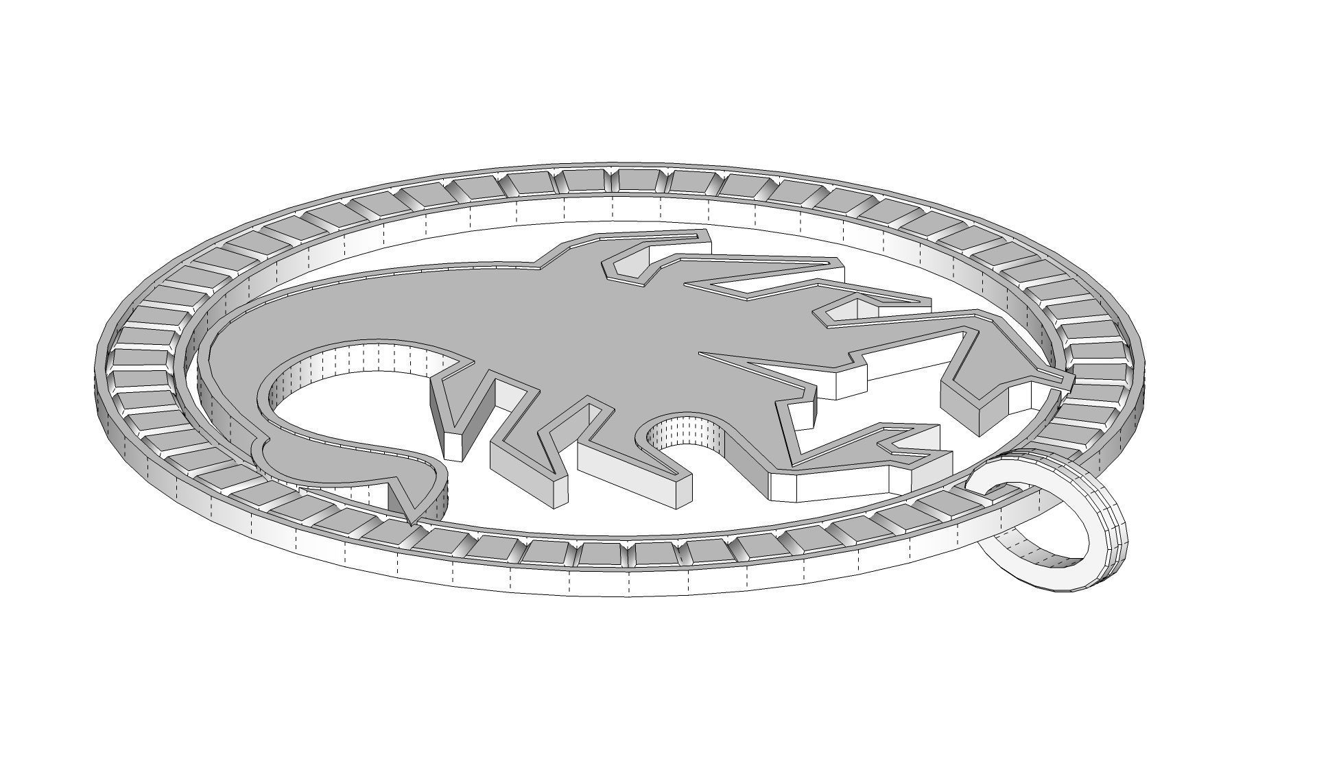 Scorpion Pendant 3D print model_9