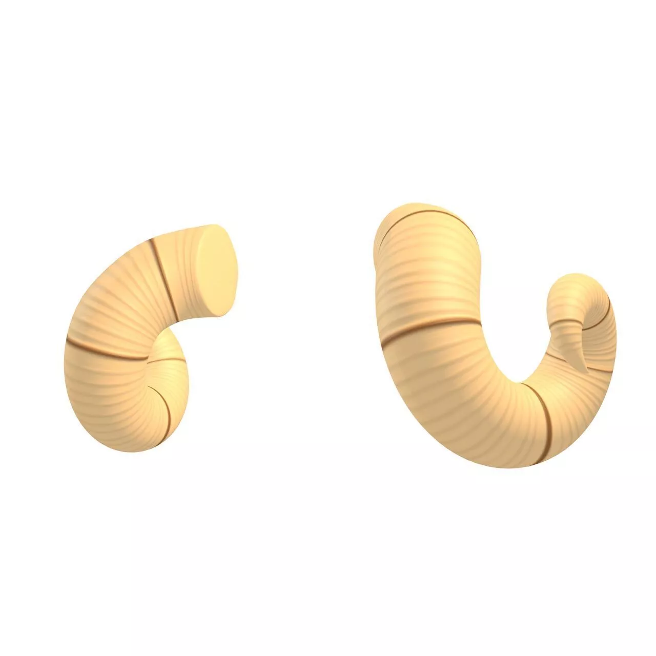 Ram Horn Low-poly 3D model