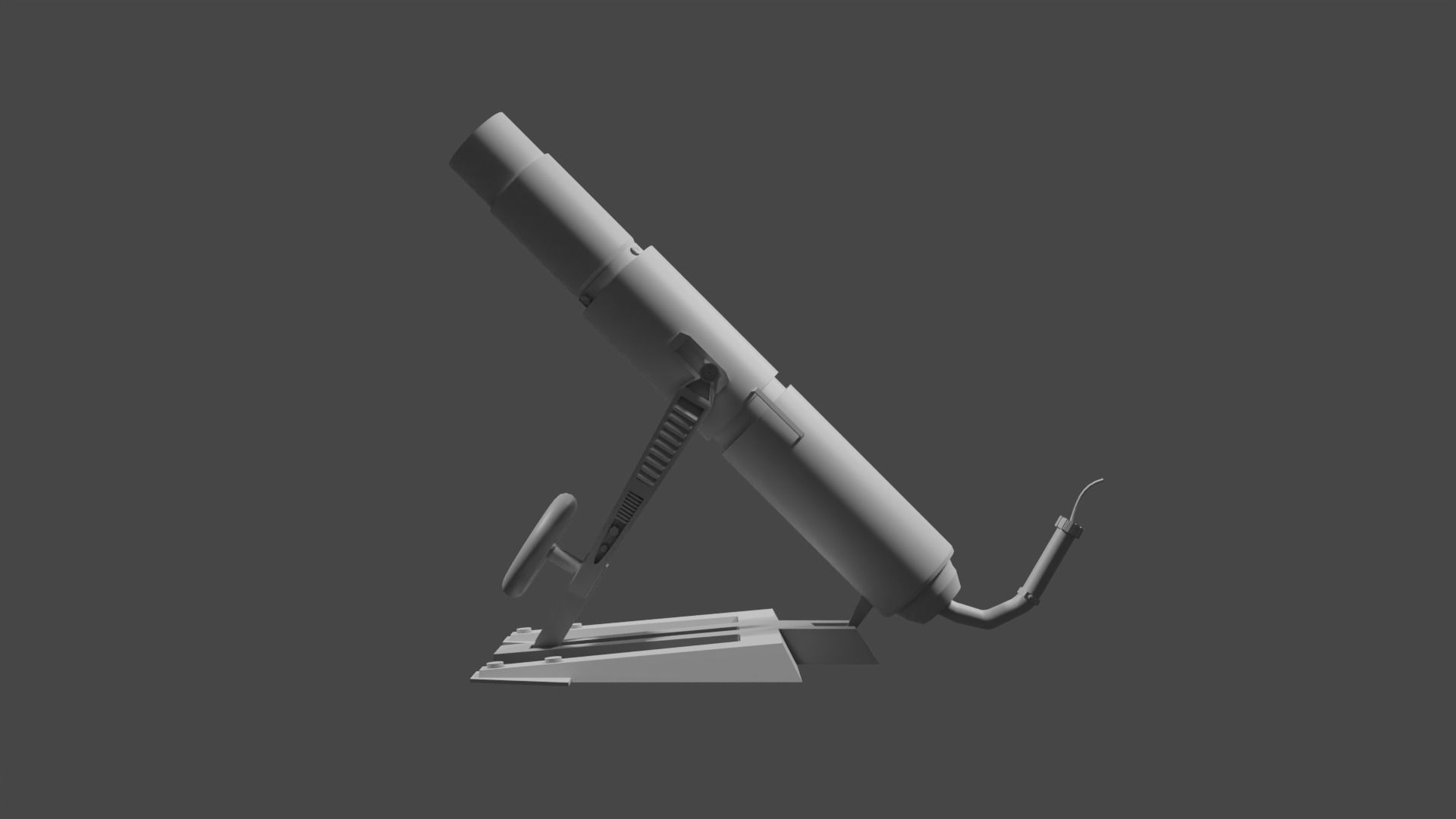 Homemade rocket launcher Low-poly 3D model_4